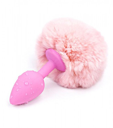 Plug Anal de Silicona con Pompón